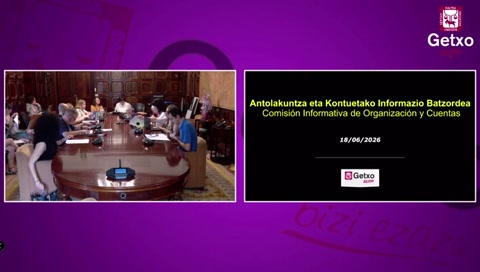 2026ko Ekainako  Antolakuntza eta Kontuetako Batzorde Informatiboa/Comisión Informativa de...