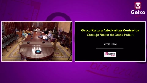 2026ko Martxoko Getxo Kultura Artezkaritza Kontseilua_Consejo Rector de Marzo de 2026 de Getxo Kultura
