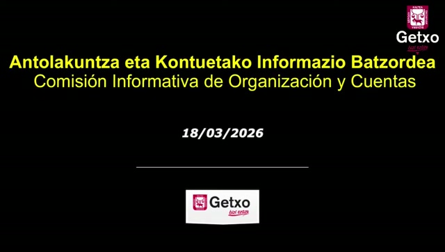 poster 2026ko martxoko  Antolakuntza eta Kontuetako Batzorde Informatiboa/Comisión Informativa de...