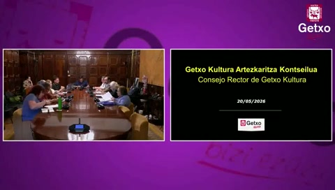 2026ko Maiatzeko Getxo Kultura Artezkaritza Kontseilua_Consejo Rector de Mayo de 2026 de Getxo Kultura