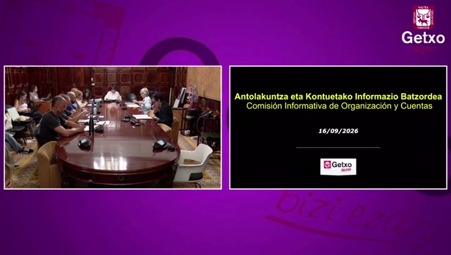 poster 2026ko Irailako  Antolakuntza eta Kontuetako Batzorde Informatiboa/Comisión Informativa de...