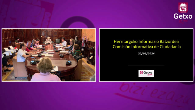 2024ko ekainako Herritargoko Batzorde Informatiboa/Comisión Informativa de Ciudadanía de...